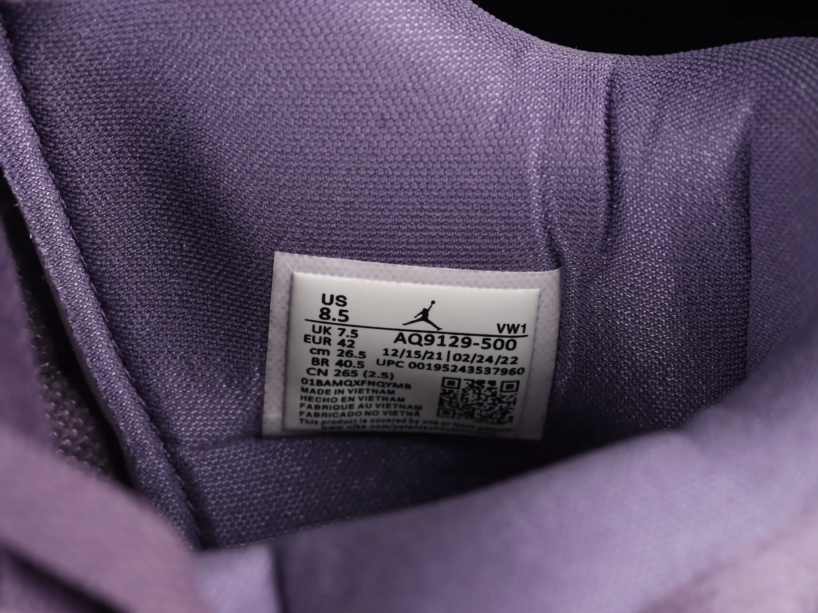All categories Air Jordan Jordan series basketball shoes Air Jordan 4 Air Jordan 4 Retro "Canyon Purple" AJ4 Joe 4 purple suede basketball shoes AQ9129-500